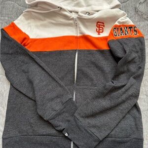 San Francisco Giants New Era zip up Hoodie - Gray, Orange, White